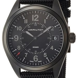 Hamilton Khaki H68401735 Kello Musta / Nahka