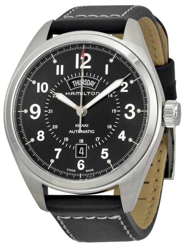 Hamilton Khaki H70505733 Kello Musta / Nahka