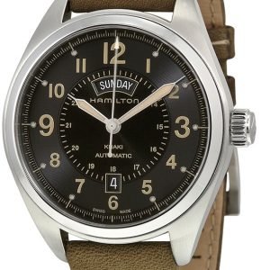 Hamilton Khaki H70505833 Kello Musta / Nahka