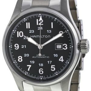 Hamilton Khaki H70625133 Kello Musta / Teräs