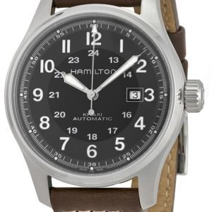 Hamilton Khaki H70625533 Kello Musta / Nahka