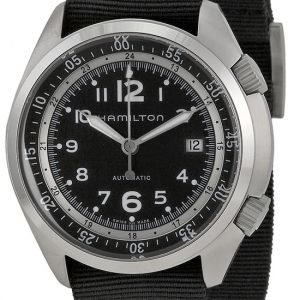 Hamilton Khaki H76455733 Kello Musta / Nahka