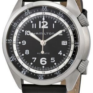 Hamilton Khaki H76455933 Kello Musta / Nahka