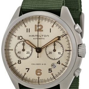 Hamilton Khaki H76456955 Kello Valkoinen / Tekstiili