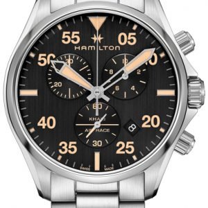 Hamilton Khaki H76722131 Kello Musta / Teräs