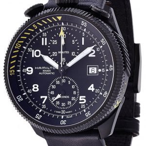 Hamilton Khaki H76786733 Kello Musta / Nahka