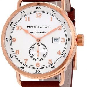 Hamilton Khaki H77745553 Kello Valkoinen / Nahka