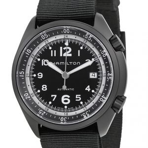 Hamilton Khaki H80485835 Kello Musta / Tekstiili