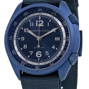 Hamilton Khaki H80495845 Kello Sininen / Tekstiili