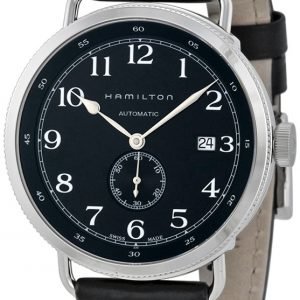 Hamilton Khaki Navy Pioneer H78415733 Kello Musta / Nahka