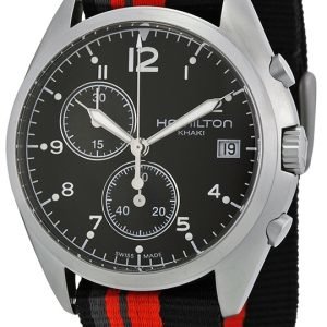 Hamilton Khaki Pioneer H76552933 Kello Musta / Tekstiili