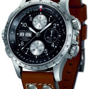 Hamilton Khaki X-Wind H77616533 Kello Musta / Nahka