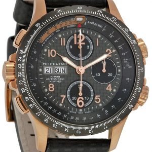 Hamilton Khaki X-Wind H77696793 Kello Musta / Nahka