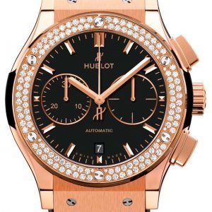 Hublot Classic Fusion 521.Ox.1181.Lr.1104 Kello Musta / Nahka