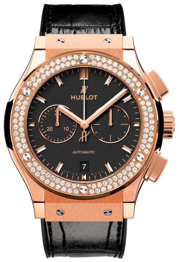 Hublot Classic Fusion 541.Ox.1181.Lr.1104 Kello Musta / Nahka