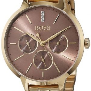 Hugo Boss 1502422 Kello Ruskea / Kullansävytetty Teräs