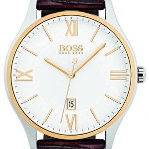 Hugo Boss 1513486 Kello Valkoinen / Nahka