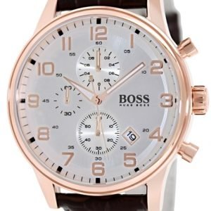 Hugo Boss Aeroliner 1512519 Kello Hopea / Nahka