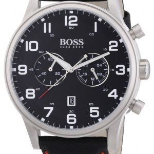 Hugo Boss Aeroliner 1512919 Kello Musta / Nahka