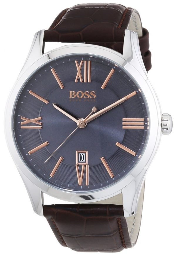 Hugo Boss Ambassador 1513041 Kello Harmaa / Nahka