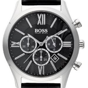 Hugo Boss Ambassador 1513194 Kello Musta / Nahka