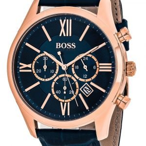 Hugo Boss Ambassador 1513320 Kello Sininen / Nahka