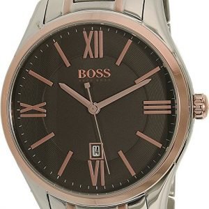 Hugo Boss Ambassador 1513388 Kello Harmaa / Punakultasävyinen