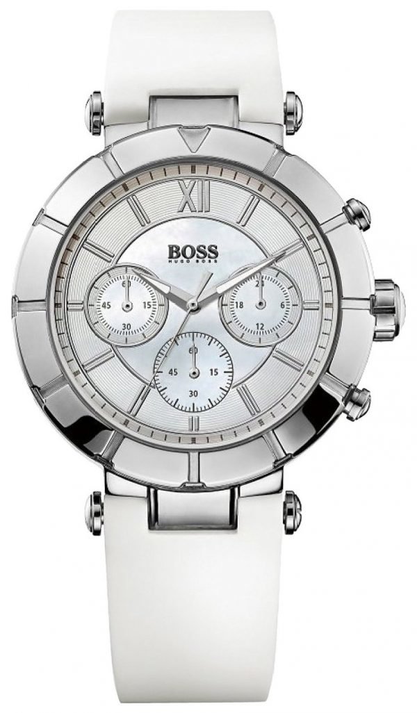 Hugo Boss Chronograph 1502314 Kello Valkoinen / Kumi