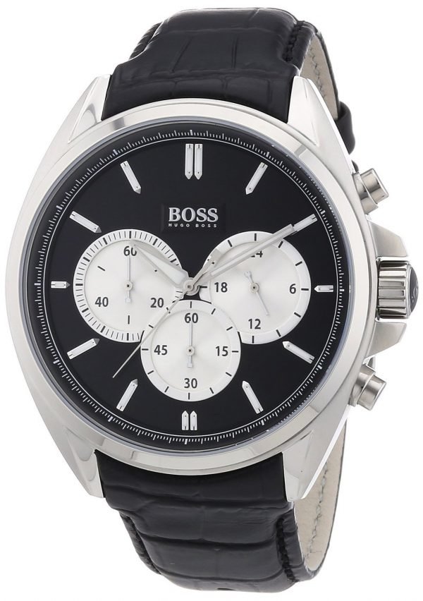 Hugo Boss Chronograph 1512879 Kello Musta / Nahka