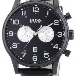 Hugo Boss Chronograph 1512920 Kello Musta / Nahka