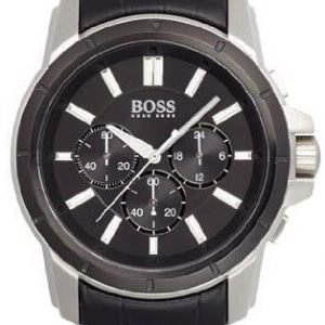 Hugo Boss Chronograph 1512926 Kello Musta / Nahka