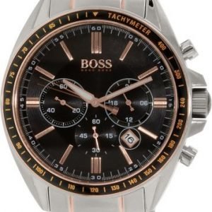 Hugo Boss Chronograph 1513094 Kello Musta / Punakultasävyinen