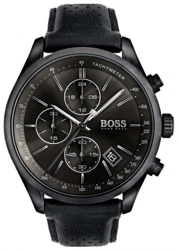 Hugo Boss Chronograph 1513474 Kello Musta / Nahka