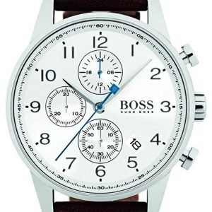 Hugo Boss Chronograph 1513495 Kello Valkoinen / Nahka