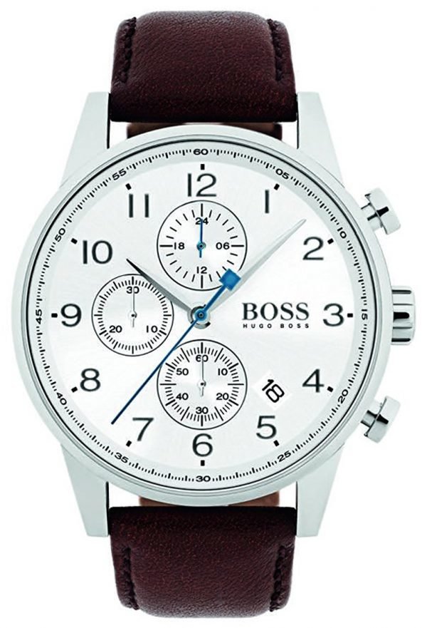 Hugo Boss Chronograph 1513495 Kello Valkoinen / Nahka