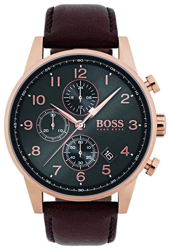 Hugo Boss Chronograph 1513496 Kello Harmaa / Nahka