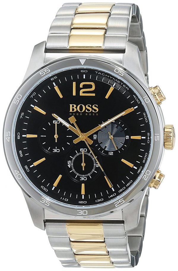 Hugo Boss Chronograph 1513529 Kello Musta / Kullansävytetty