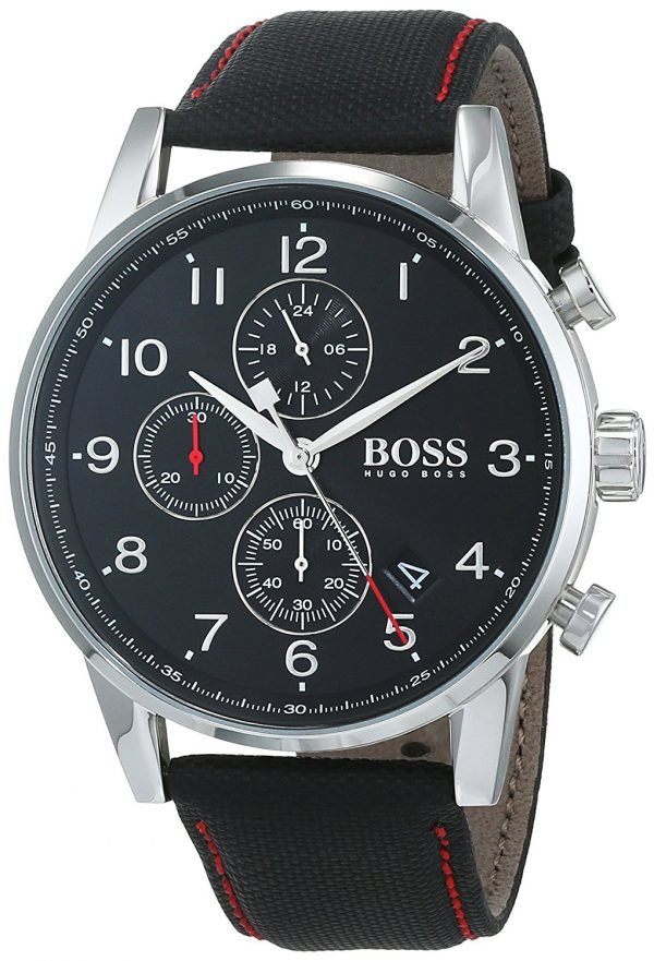 Hugo Boss Chronograph 1513535 Kello Musta / Nahka