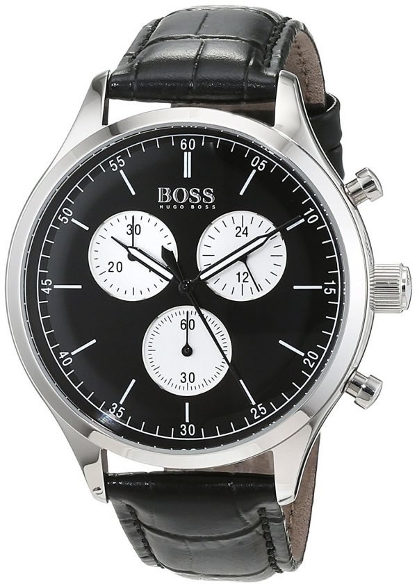 Hugo Boss Chronograph 1513543 Kello Musta / Nahka