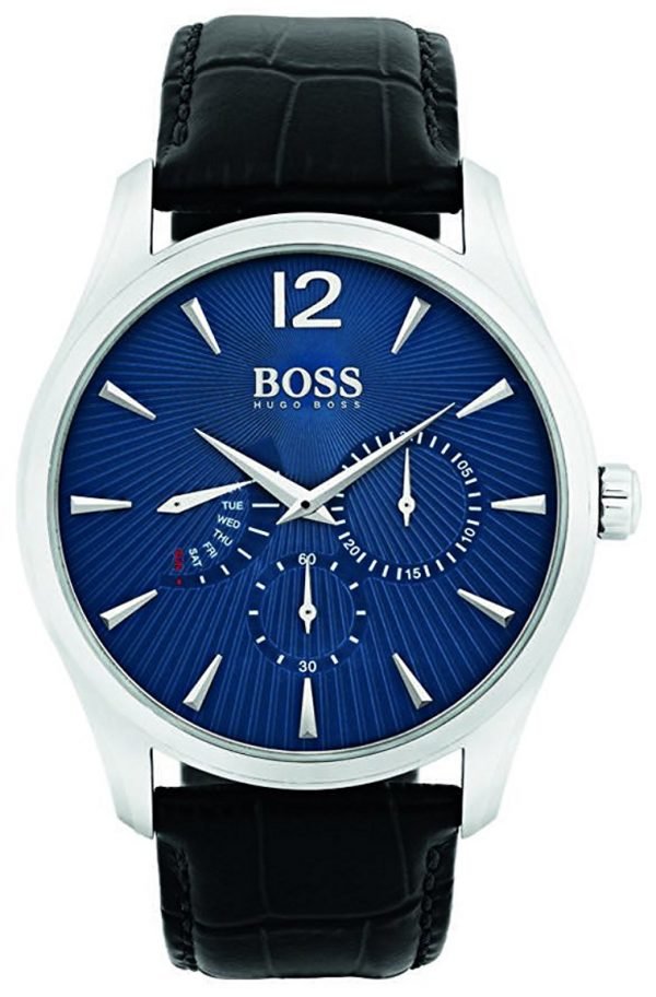 Hugo Boss Commander 1513489 Kello Sininen / Nahka