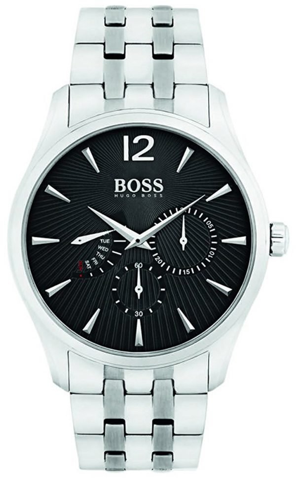 Hugo Boss Commander 1513493 Kello Musta / Teräs