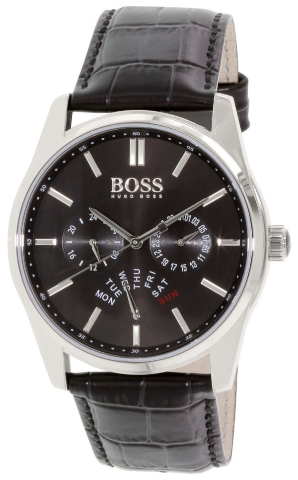 Hugo Boss Heritage 1513124 Kello Musta / Nahka