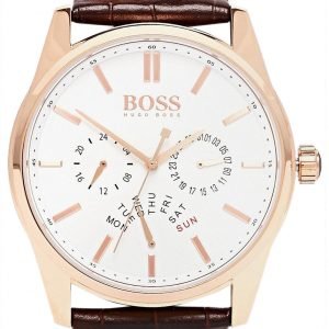 Hugo Boss Heritage 1513125 Kello Valkoinen / Nahka