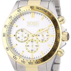 Hugo Boss Ikon 1512960 Kello Valkoinen / Kullansävytetty