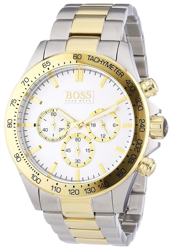 Hugo Boss Ikon 1512960 Kello Valkoinen / Kullansävytetty