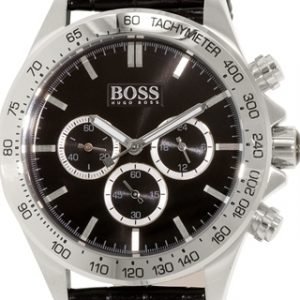 Hugo Boss Ikon 1513178 Kello Musta / Nahka