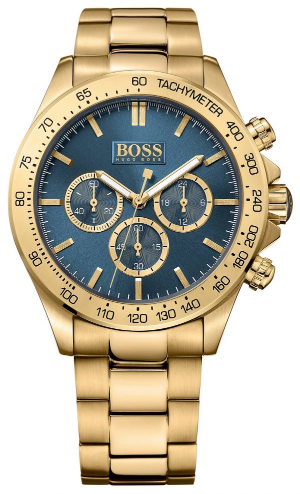 Hugo Boss Ikon 1513340 Kello Sininen / Kullansävytetty Teräs