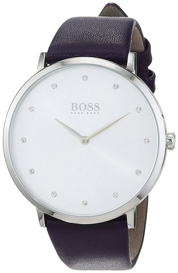 Hugo Boss Jillian 1502410 Kello Valkoinen / Nahka