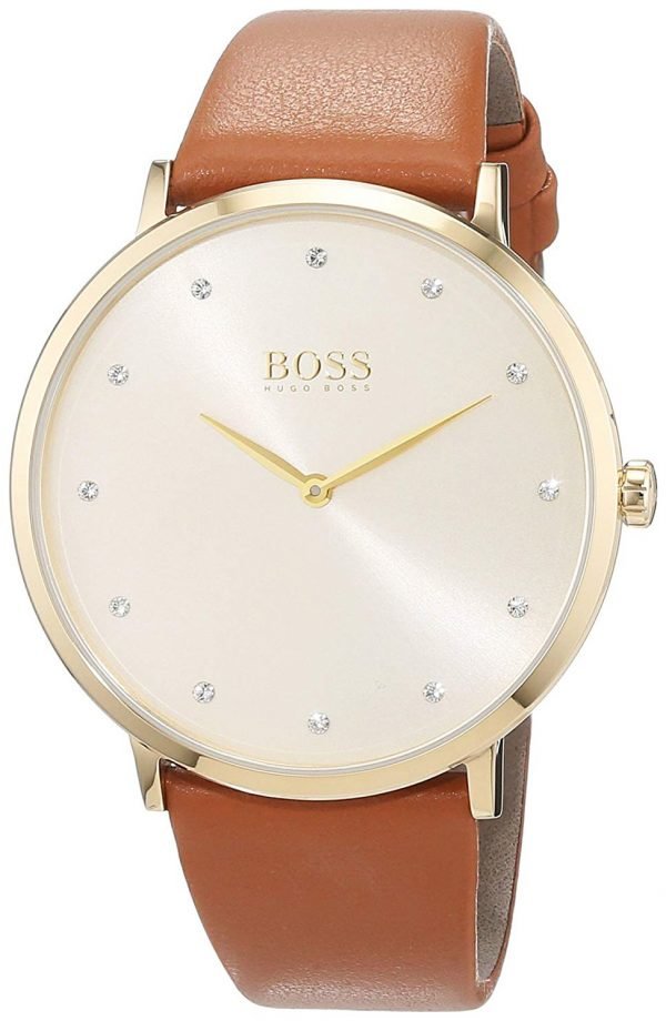 Hugo Boss Jillian 1502411 Kello Samppanja / Nahka