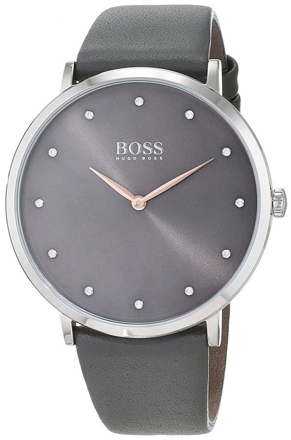 Hugo Boss Jillian 1502413 Kello Harmaa / Nahka